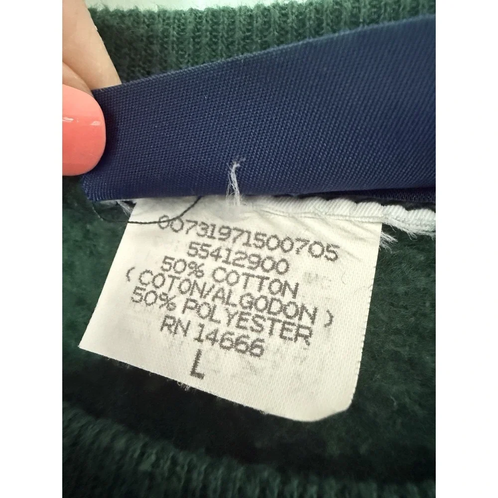 Vintage Golf Van Heusen Sweater  Mens Large Green Golf 50/50 Cotton Mix 1960s‎